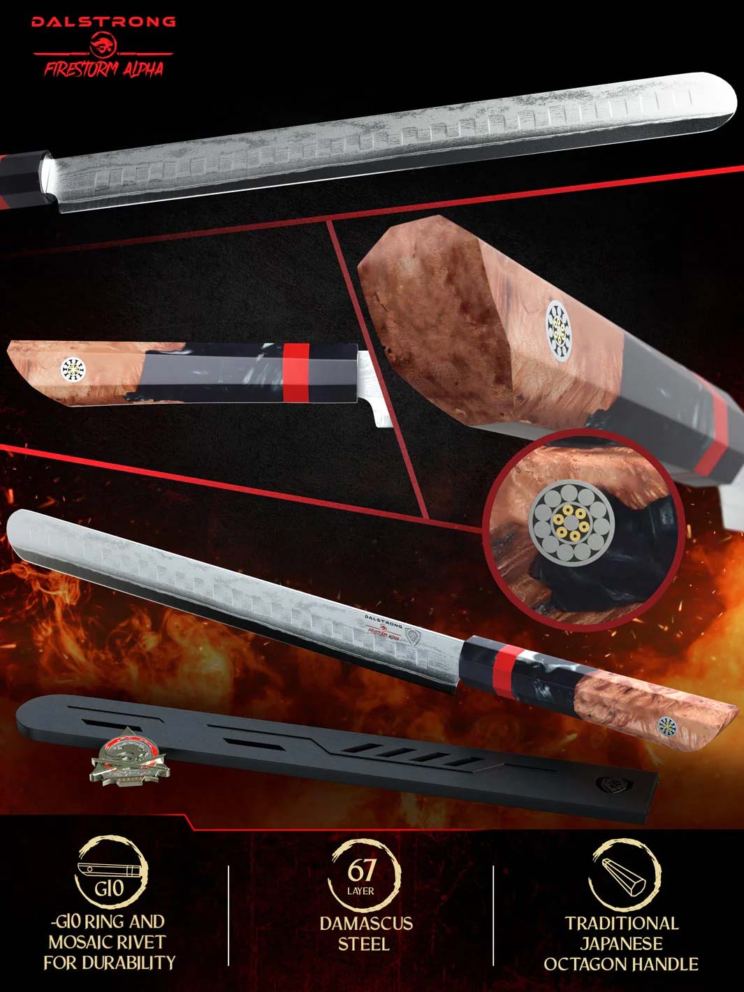 Slicer Knife 12" | Firestorm Alpha Series | Dalstrong ©