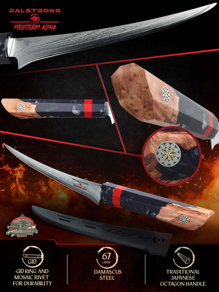 Curved Boning Knife 6" | Firestorm Alpha Series | Dalstrong ©