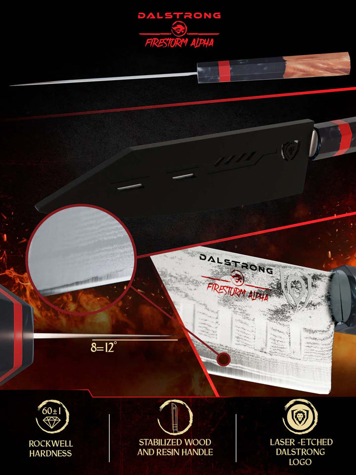 Santoku Knife 7" | Firestorm Alpha Series | Dalstrong ©