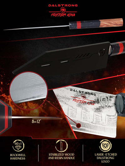 Santoku Knife 7" | Firestorm Alpha Series | Dalstrong ©