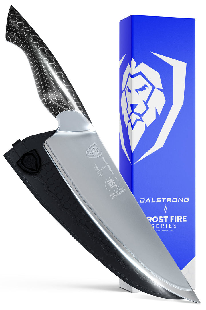 Chef's Knife 8" | Dark Ice Edition | Frost Fire Series | NSF Certified | Dalstrong ©