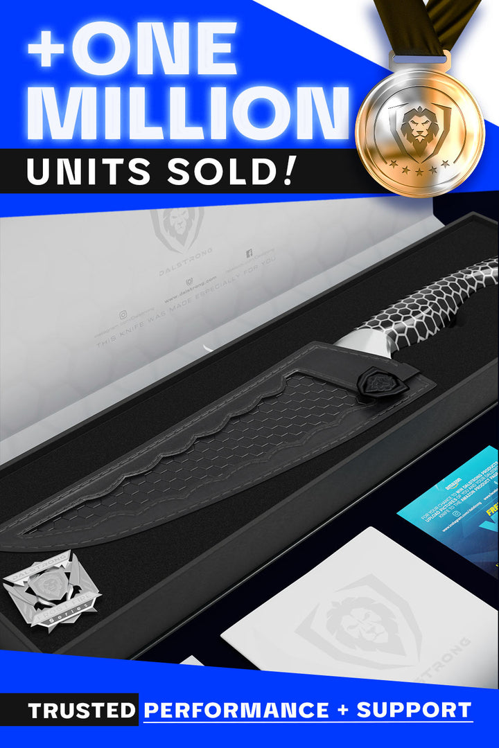Chef's Knife 8" | Dark Ice Edition | Frost Fire Series | NSF Certified | Dalstrong ©