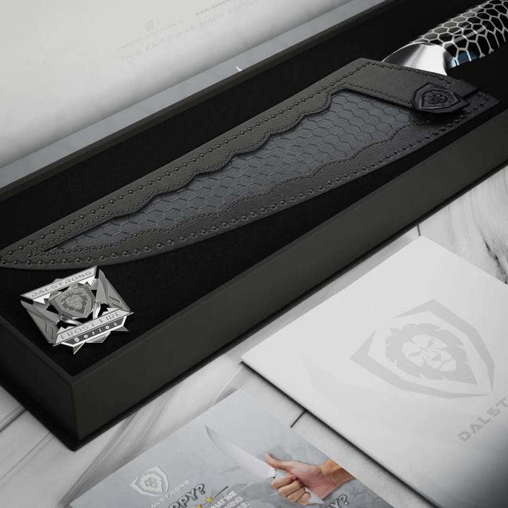 Chef's Knife 8" | Dark Ice Edition | Frost Fire Series | NSF Certified | Dalstrong ©