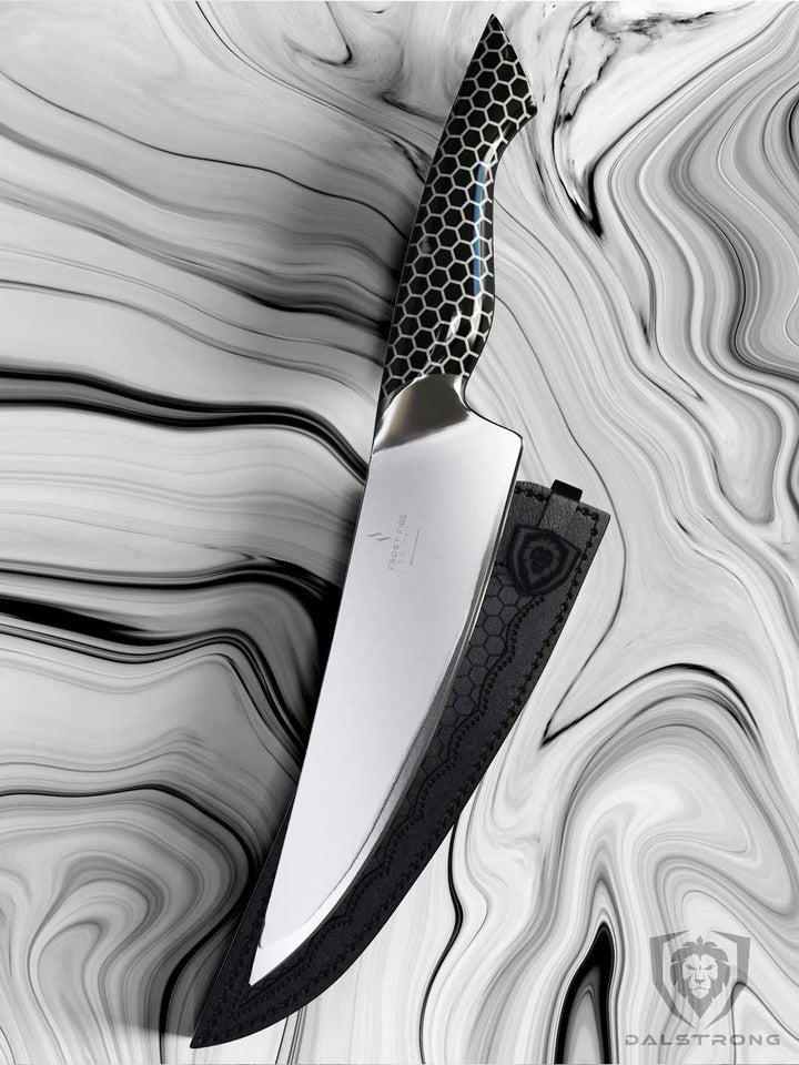 Chef's Knife 8" | Dark Ice Edition | Frost Fire Series | NSF Certified | Dalstrong ©