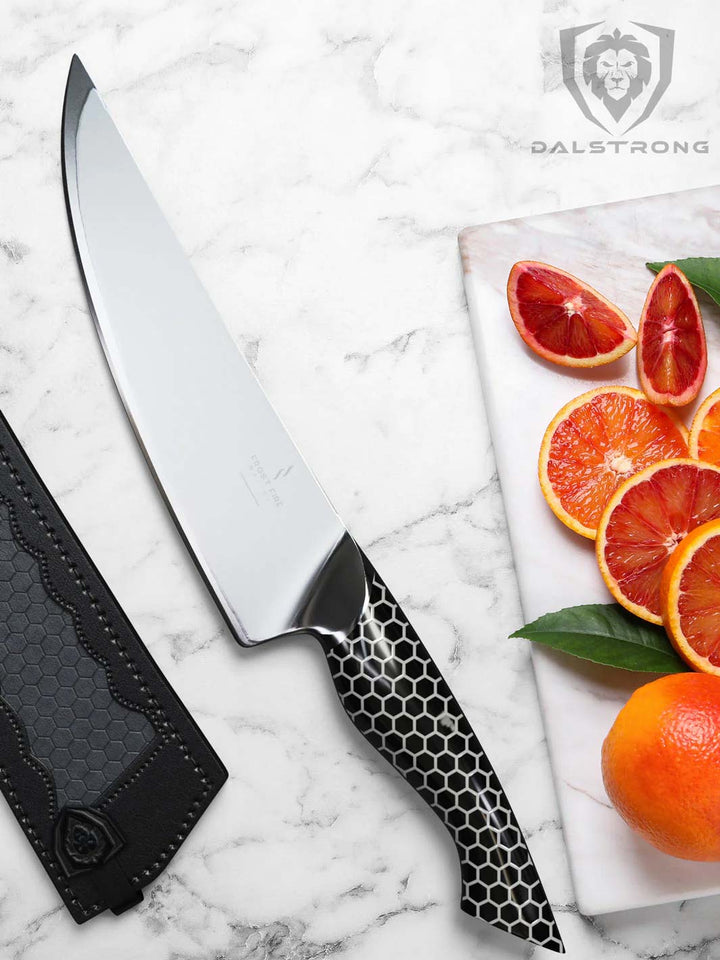 Chef's Knife 8" | Dark Ice Edition | Frost Fire Series | NSF Certified | Dalstrong ©
