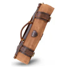 12oz Heavy Duty Canvas & Leather | Desert Drifter (Brown) | Nomad Knife Roll | Dalstrong ©