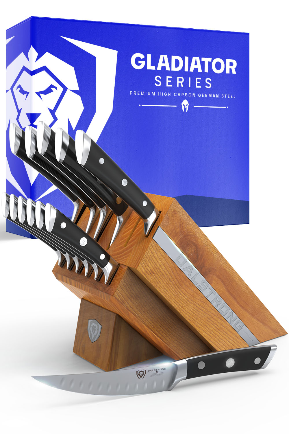 12 Piece Block Set | Black Handles | Gladiator Series | NSF Certified | Dalstrong ©