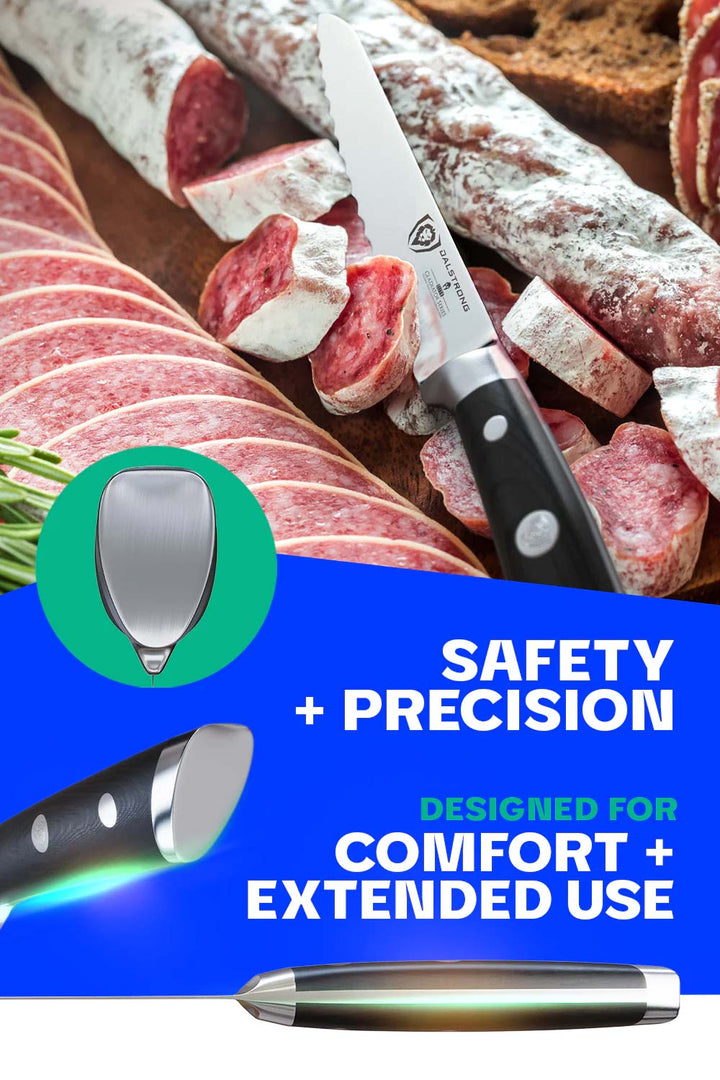 Serrated Utility Knife 5.5" | Gladiator Series | NSF Certified | Dalstrong ©