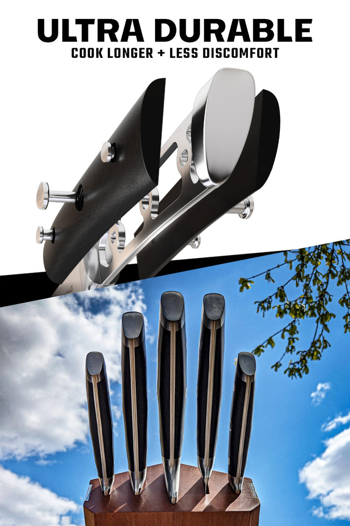 5-Piece Knife Set with Modular Block | Gladiator Series | Knives NSF Certified | Dalstrong ©