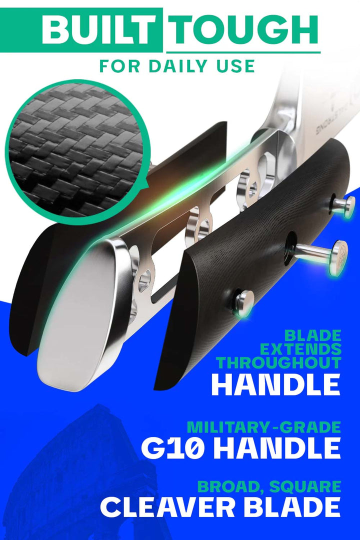 Cleaver Knife 7" | Gladiator Series | NSF Certified | Dalstrong ©