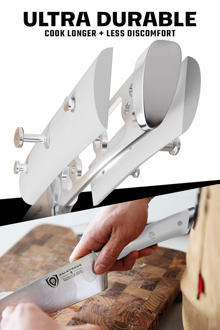 8-Piece Knife Block Set White | Gladiator Series | Knives NSF Certified | Dalstrong ©
