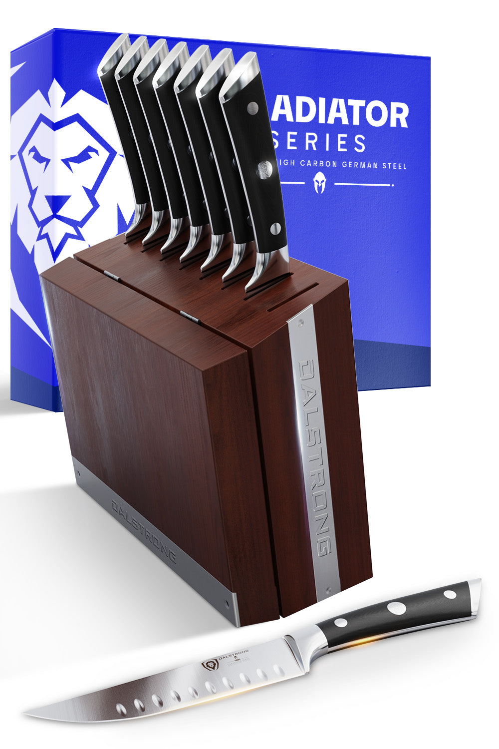 8 Piece Steak Knife Set with Storage Block 