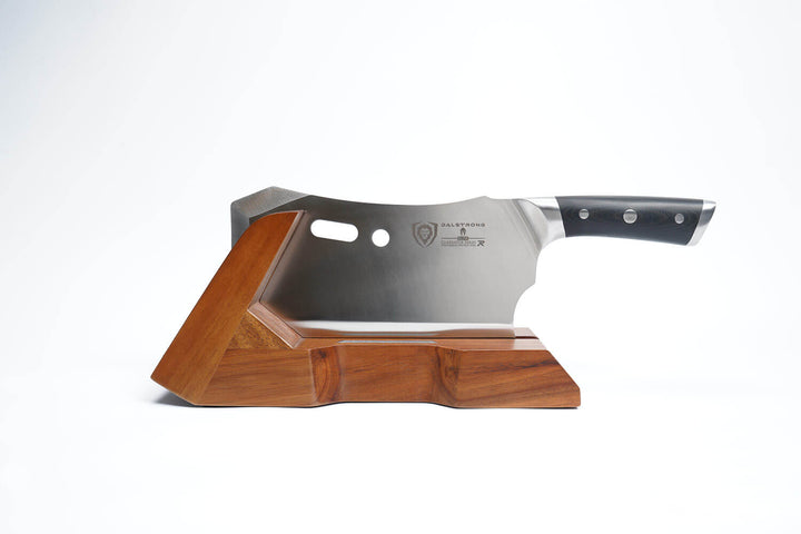 Meat Prep Bundle | 9" Obliterator Meat Cleaver with Stand + 8" Chef & Cleaver Hybrid Crixus Knife