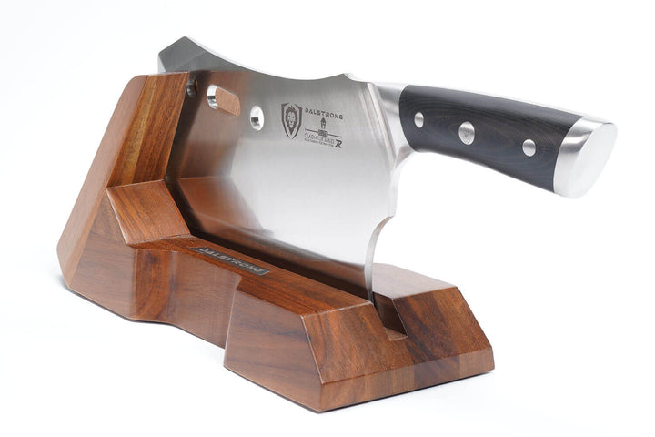 Meat Prep Bundle | 9" Obliterator Meat Cleaver with Stand + 8" Chef & Cleaver Hybrid Crixus Knife