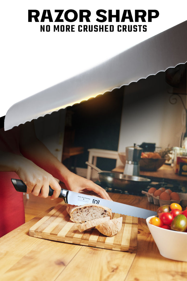Serrated Bread Knife 10" | Gladiator Series | NSF Certified | Dalstrong ©