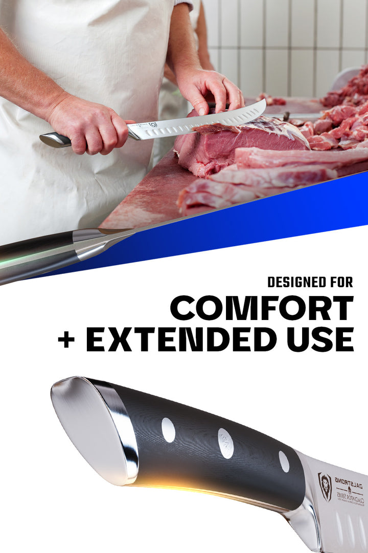 Butcher's Breaking Cimiter Knife 10" | Gladiator Series | NSF Certified | Dalstrong ©