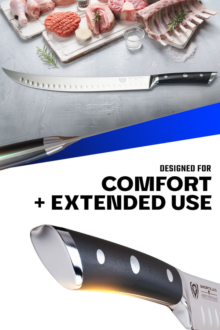 Butcher's Breaking Cimiter Knife 12" | Gladiator Series | NSF Certified | Dalstrong ©