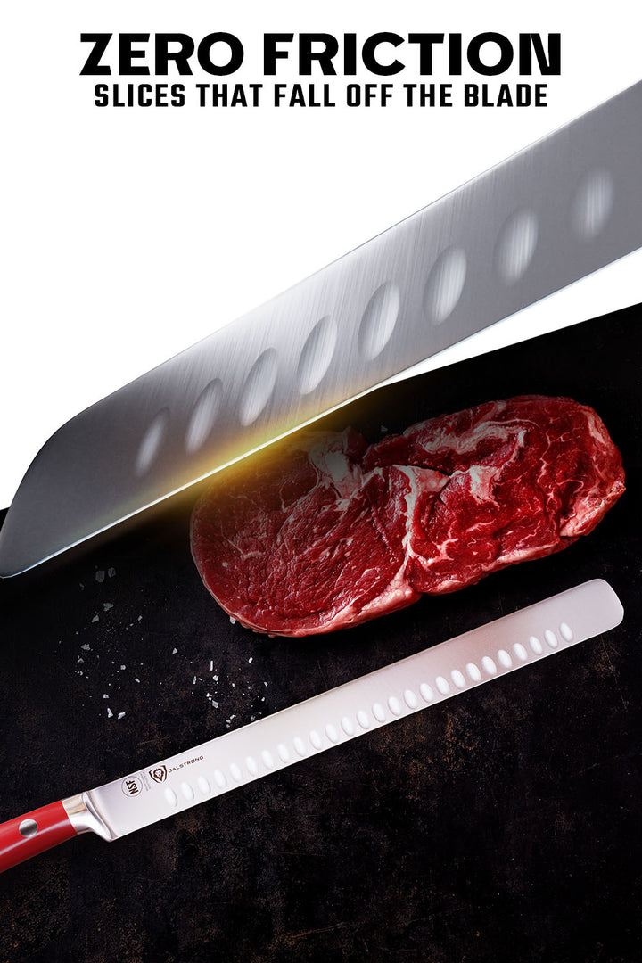 Slicing & Carving Knife 12" | Crimson Red ABS Handle | Gladiator Series | NSF Certified | Dalstrong ©