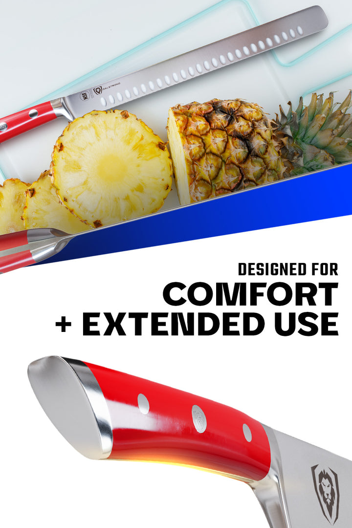 Slicing & Carving Knife 12" | Crimson Red ABS Handle | Gladiator Series | NSF Certified | Dalstrong ©