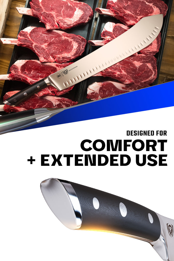 Extra-Long Bull Nose Butcher Knife 14" | Gladiator Series | Dalstrong ©