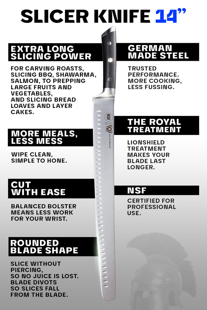 Extra-Long Slicing & Carving Knife 14" | Gladiator Series | Dalstrong ©