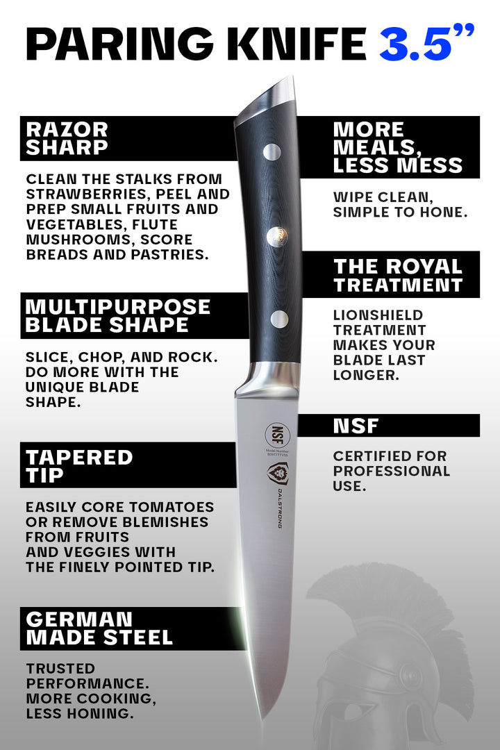 Paring Knife 3.5" | Gladiator Series | NSF Certified | Dalstrong ©