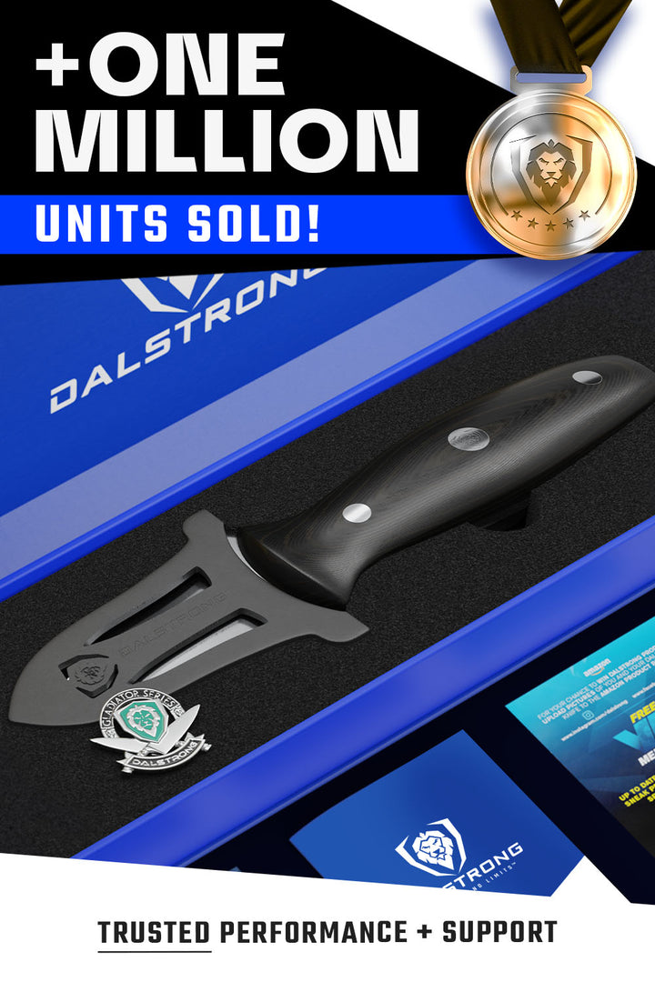 Professional Shellfish & Oyster Shucking Knife 3" | Gladiator Series | NSF Certified | Dalstrong ©