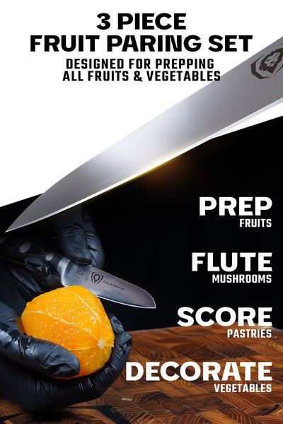 Fruit & Vegetable Paring Knife Set - 3 Piece | Gladiator Series | NSF Certified | Dalstrong ©