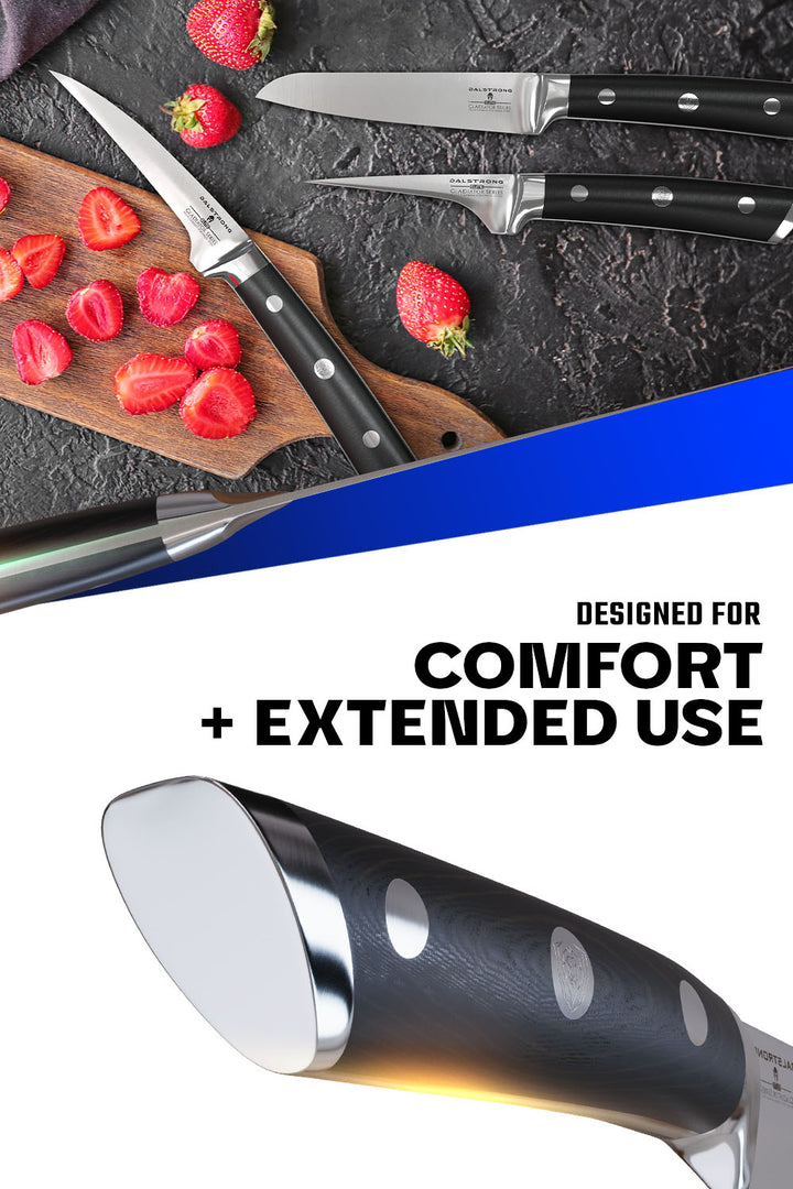 Fruit & Vegetable Paring Knife Set - 3 Piece | Gladiator Series | NSF Certified | Dalstrong ©