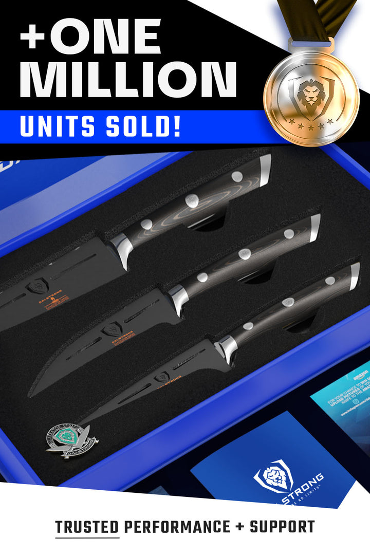 Fruit & Vegetable Paring Knife Set - 3 Piece | Gladiator Series | NSF Certified | Dalstrong ©