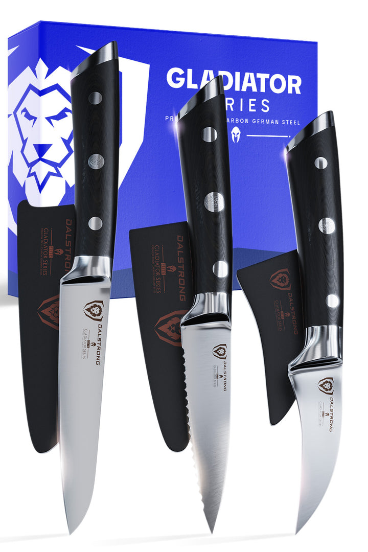 3-Piece Paring Knife Set | Gladiator Series | NSF Certified | Dalstrong ©