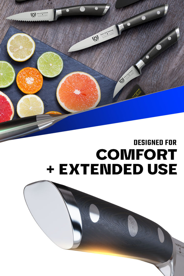 3-Piece Paring Knife Set | Gladiator Series | NSF Certified | Dalstrong ©