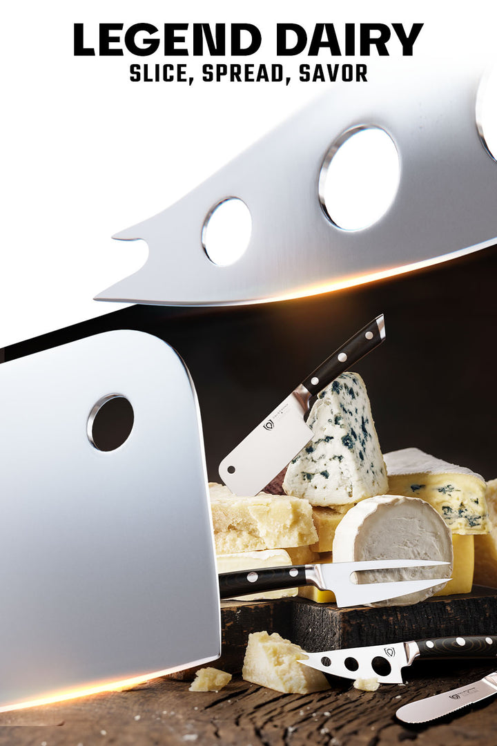 4-Piece Charcuterie & Cheese Knife Set | Gladiator Series | NSF Certified | Dalstrong ©
