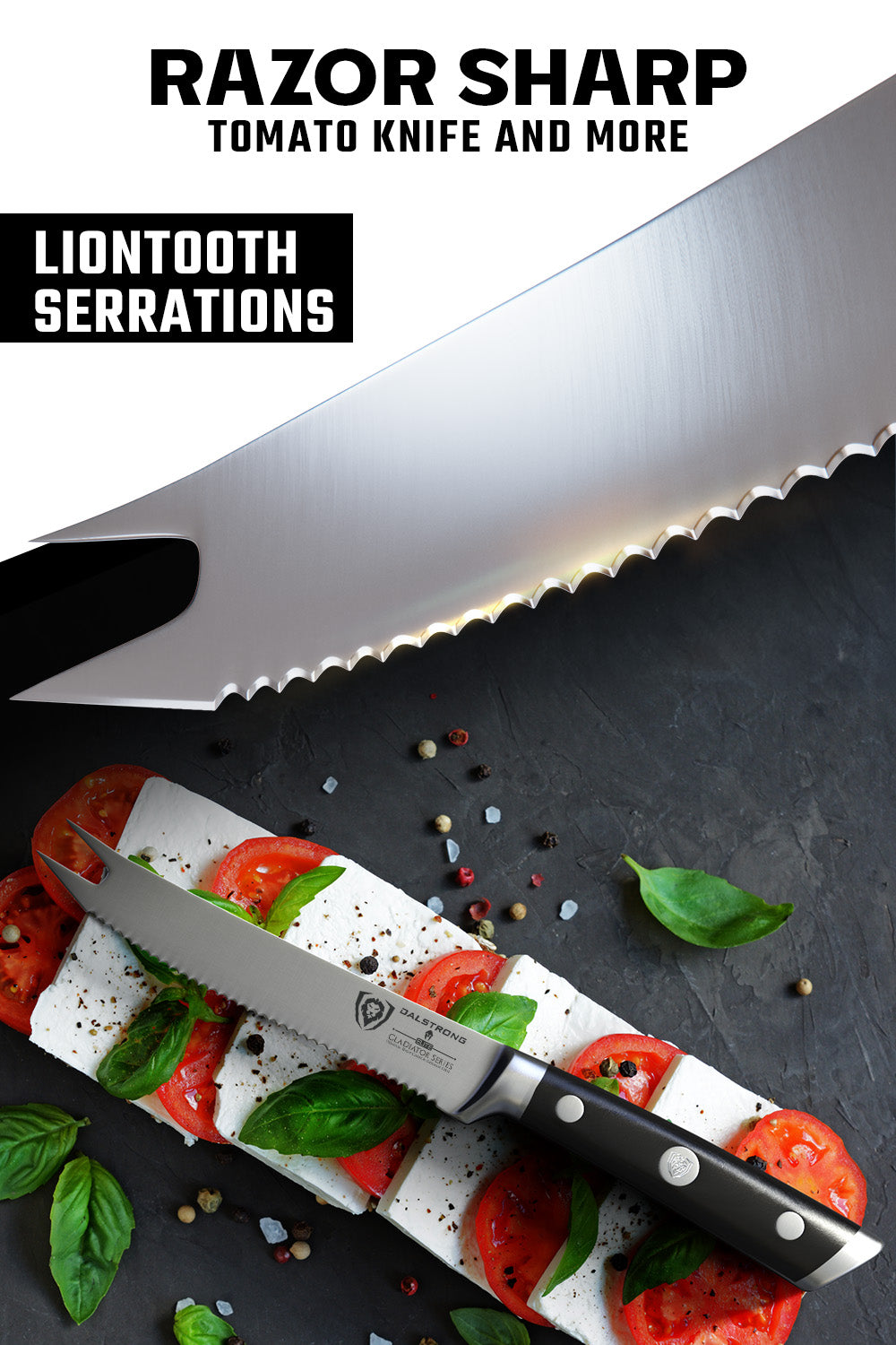 Serrated Tomato Knife 5" | Gladiator Series | Dalstrong ©