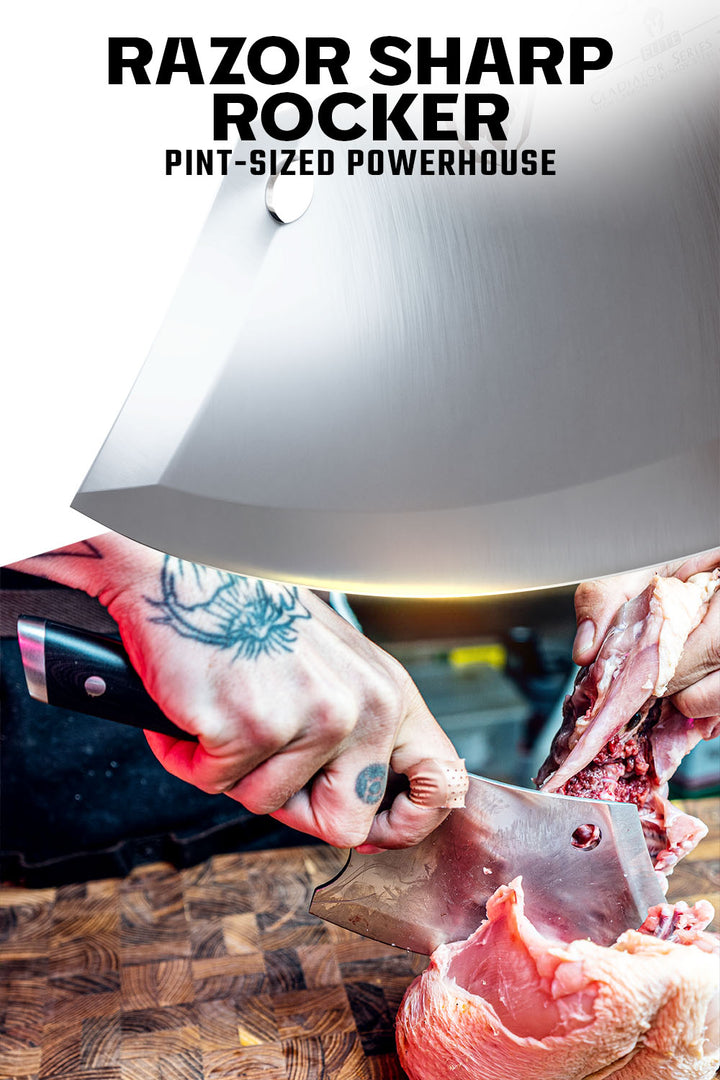 Mini Rocking Cleaver Knife 6.5" | Gladiator Series | NSF Certified | Dalstrong ©