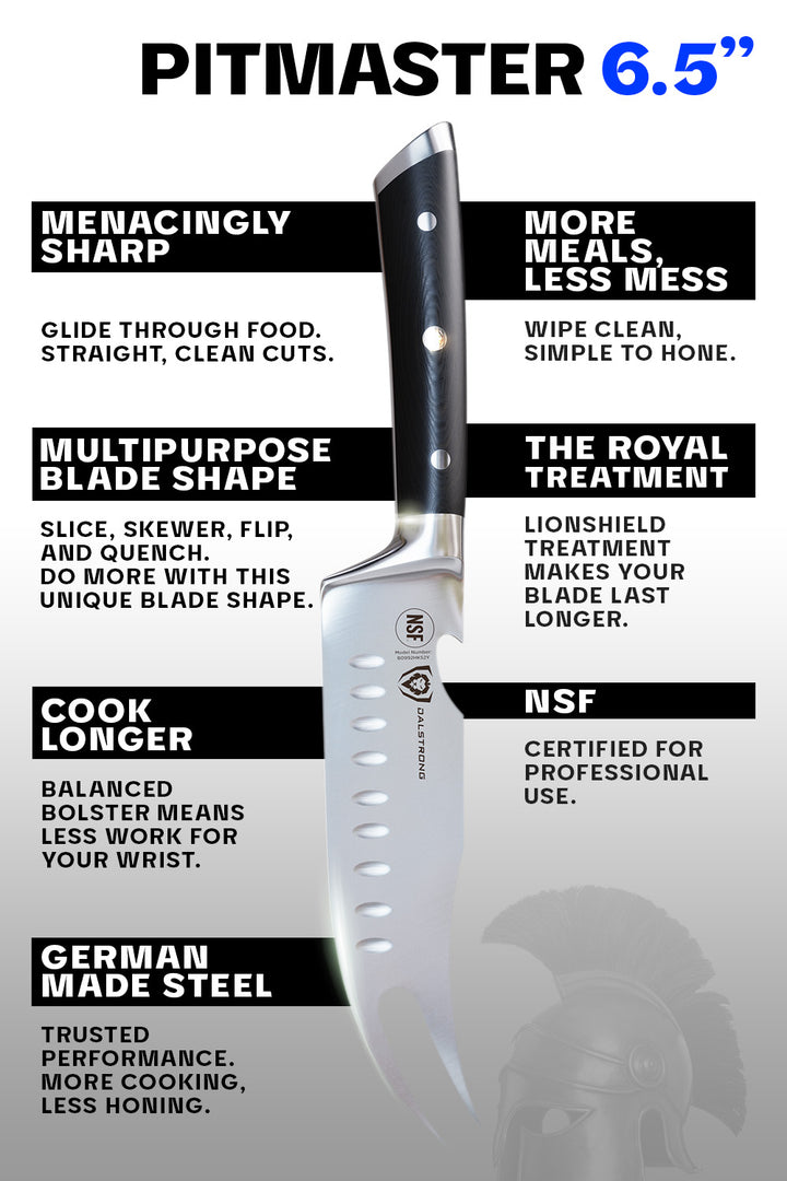 BBQ Pitmaster & Meat Knife 6.5" | Gladiator Series | NSF Certified | Dalstrong ©