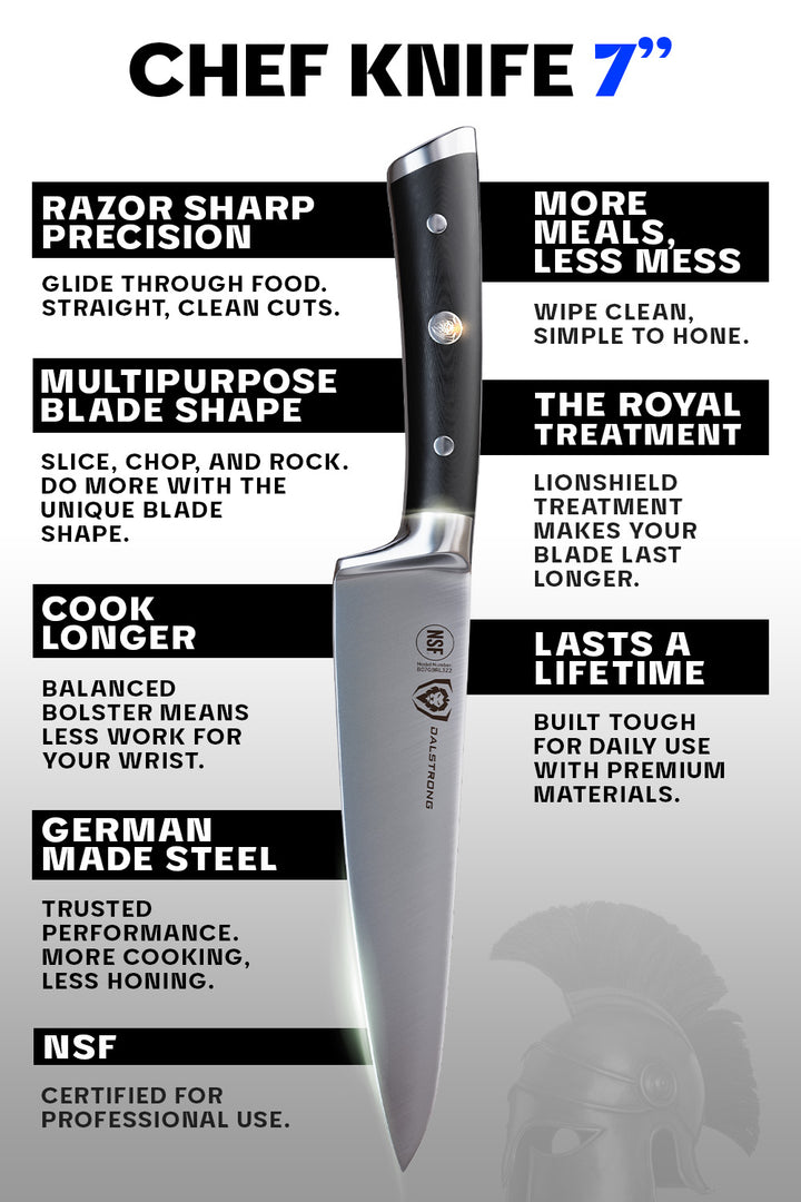 Chef's Knife 7" | Gladiator Series Elite | NSF Certified | Dalstrong ©