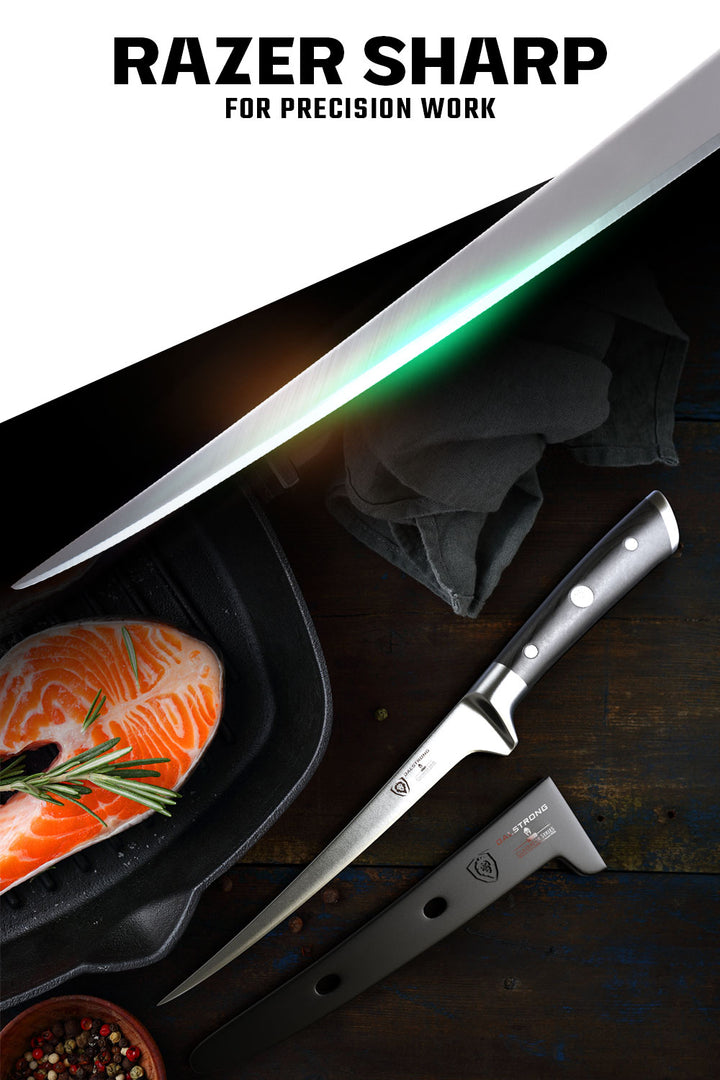 Flexible Fillet Knife 7" | Gladiator Series | NSF Certified | Dalstrong ©