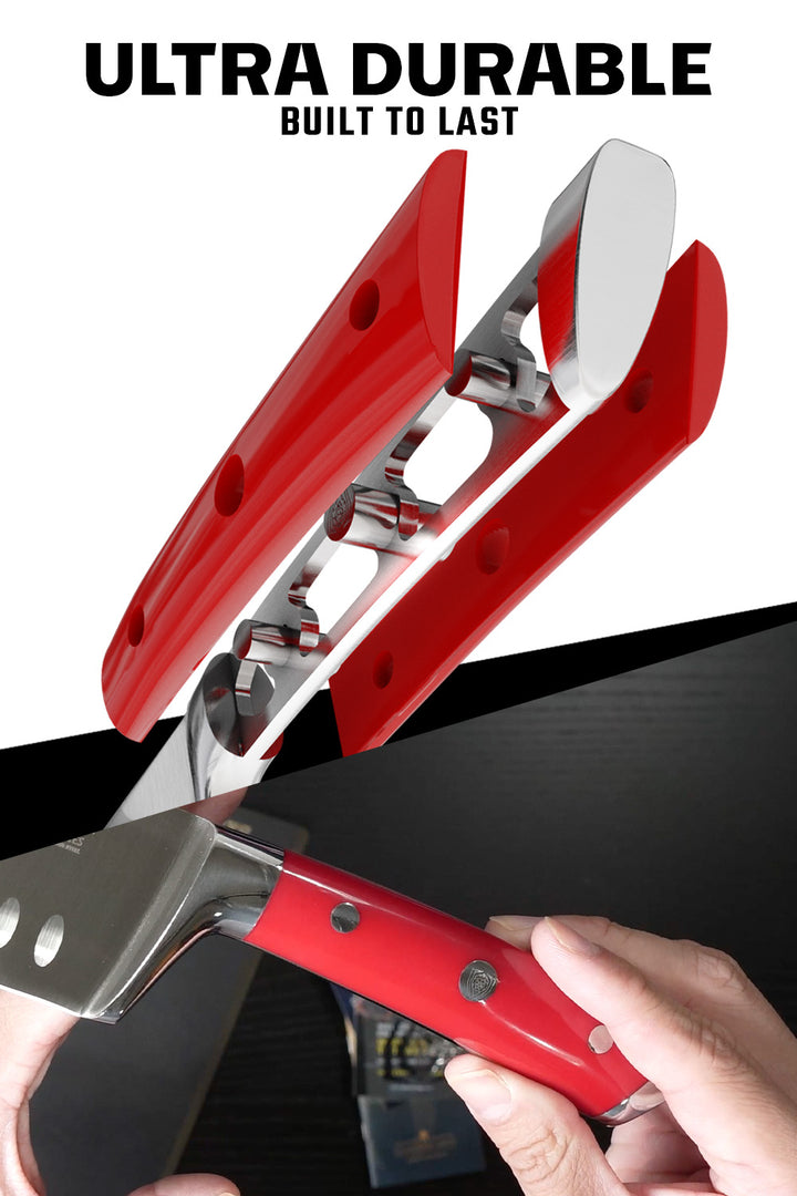 Santoku Knife 7" | Crimson Red ABS Handle | Gladiator Series | NSF Certified | Dalstrong ©