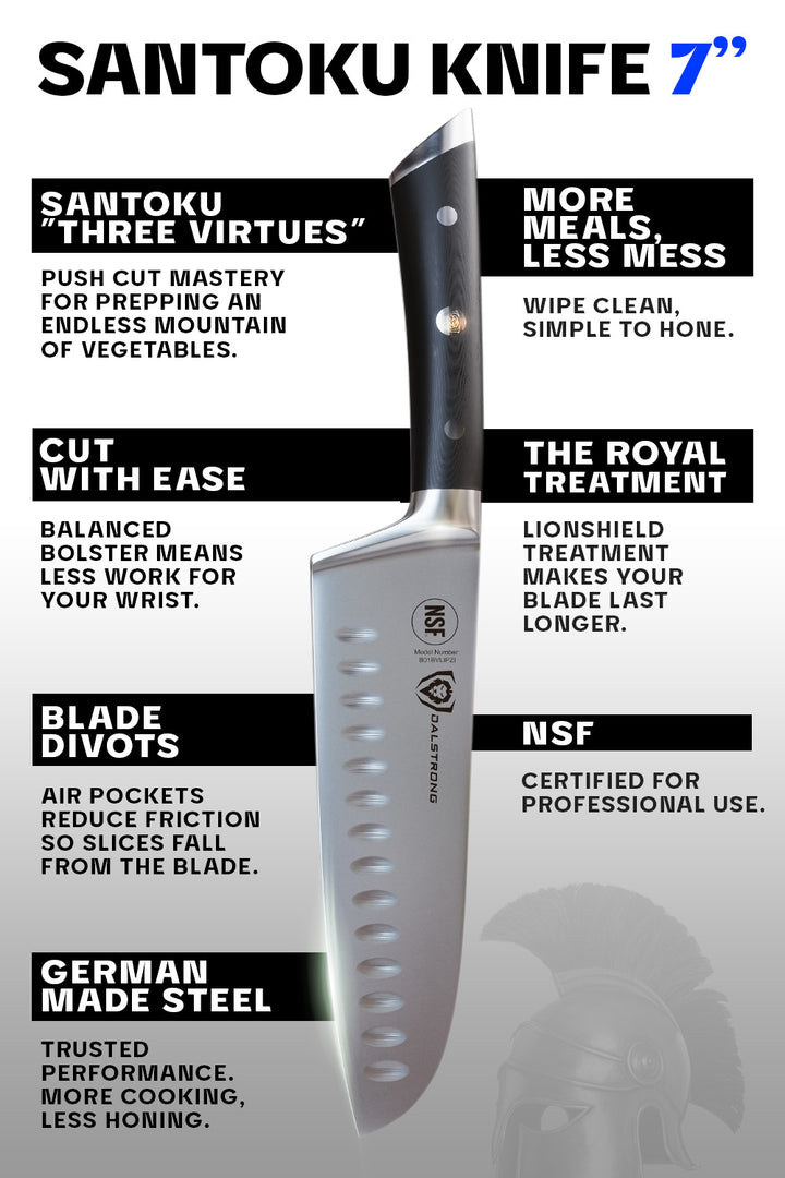 Santoku Knife 7" | Gladiator Series | NSF Certified | Dalstrong ©