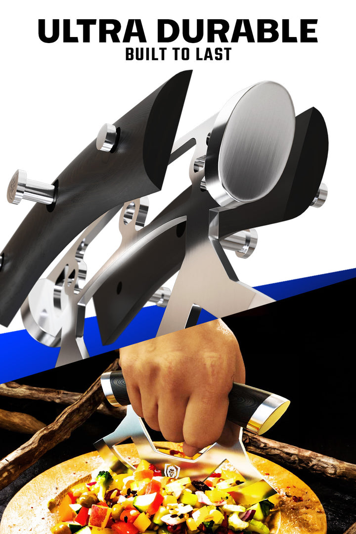 Ulu Rocking Knife 7" | Gladiator Series | NSF Certified | Dalstrong ©