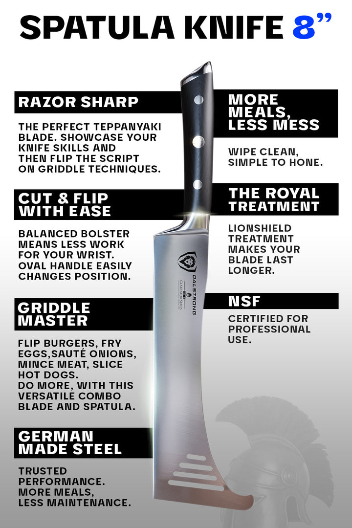 Spatula Knife Hybrid Utensil 8" | Gladiator Series | NSF Certified | Dalstrong ©