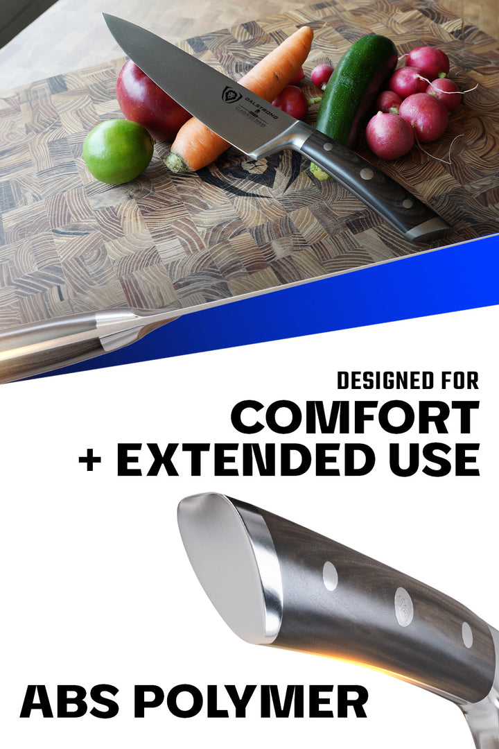Chef Knife 8" | Faux Wood ABS Handle | Gladiator Series | NSF Certified | Dalstrong ©