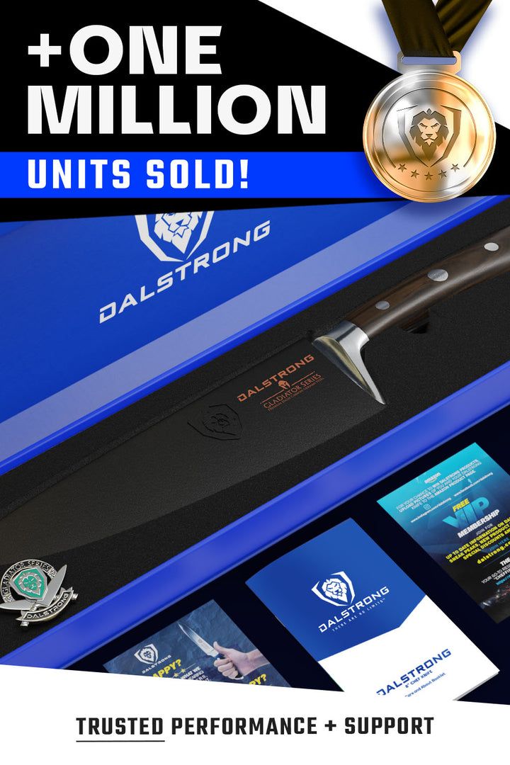 Chef Knife 8" | Faux Wood ABS Handle | Gladiator Series | NSF Certified | Dalstrong ©