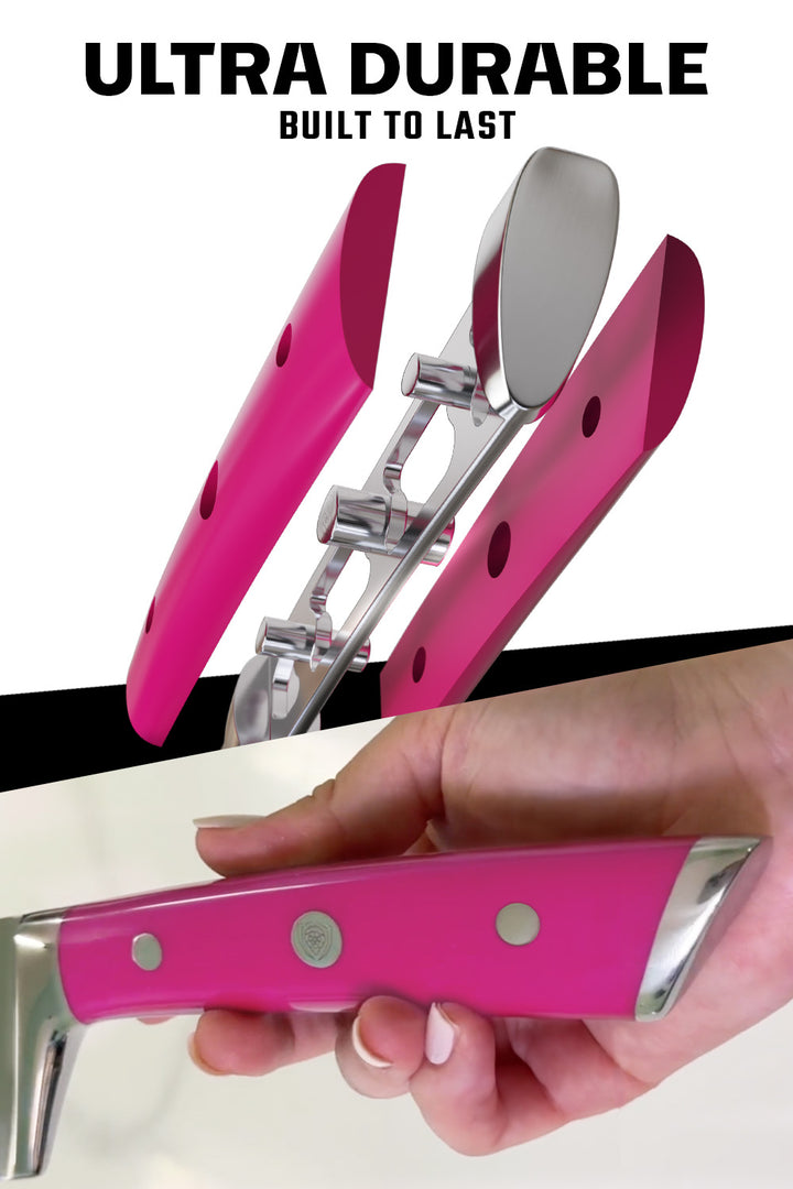 Chef Knife 8" | Fuchsia ABS Handle | Gladiator Series | NSF Certified | Dalstrong ©