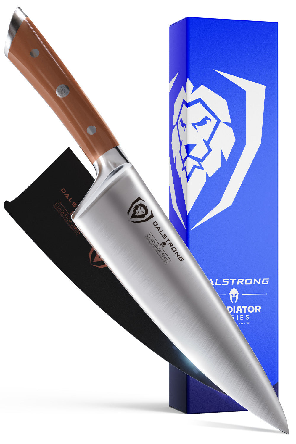 Chef Knife 8" | Orange ABS Handle | Gladiator Series | NSF Certified | Dalstrong ©