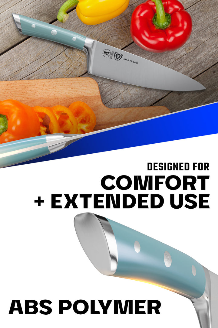 Chef Knife 8" | Aegean Handle | Gladiator Series | NSF Certified | Dalstrong ©
