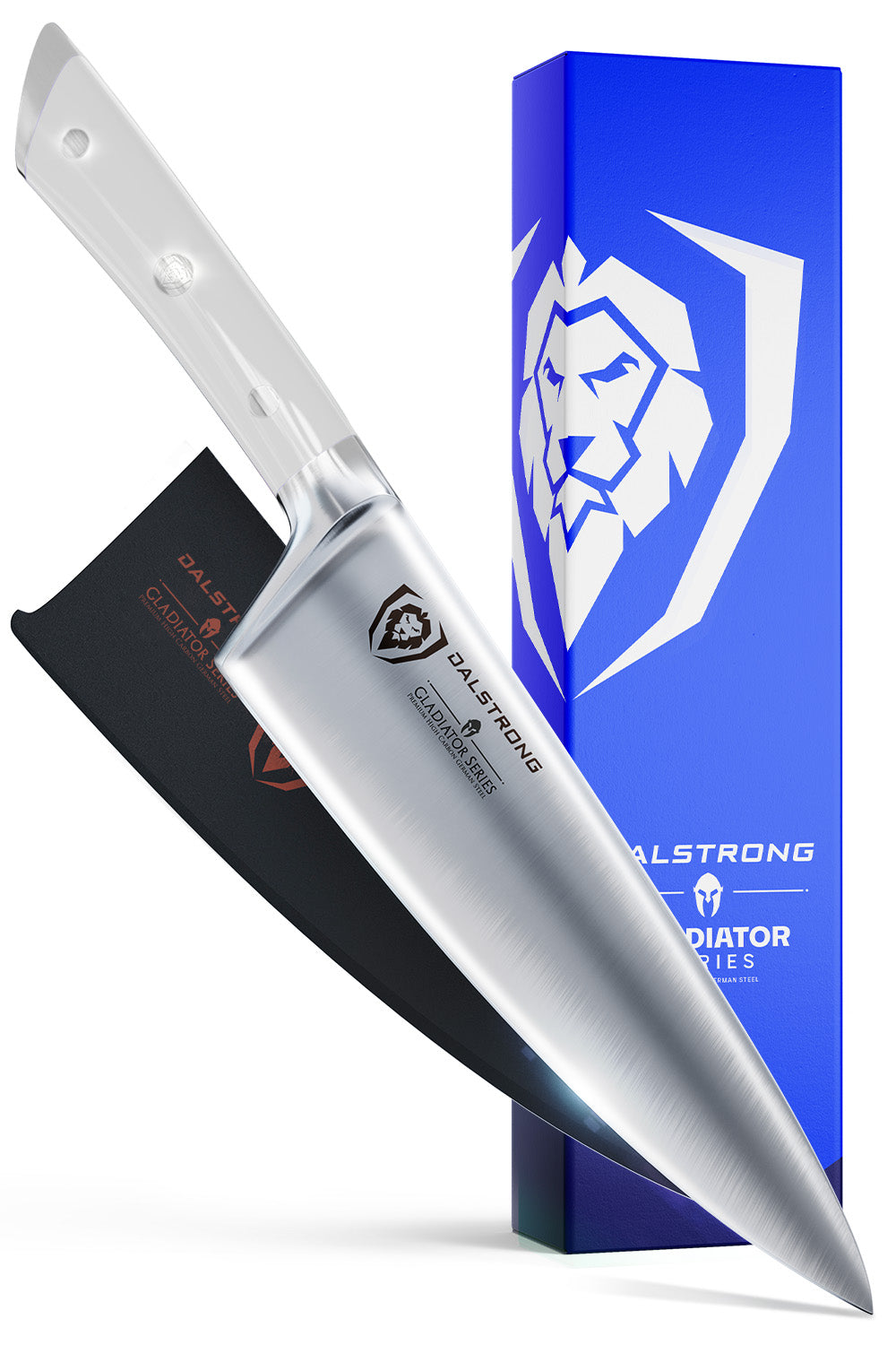 Chef's Knife 8" | Glacial White Handle | Gladiator Series | NSF Certified | Dalstrong ©