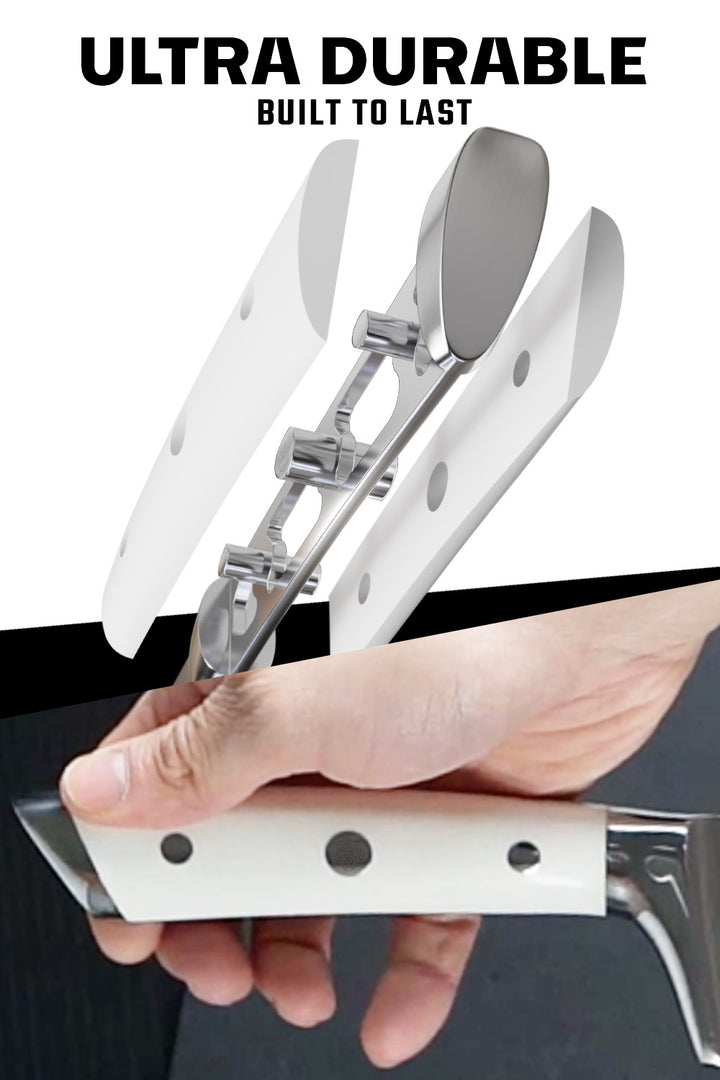 Chef's Knife 8" | Glacial White Handle | Gladiator Series | NSF Certified | Dalstrong ©