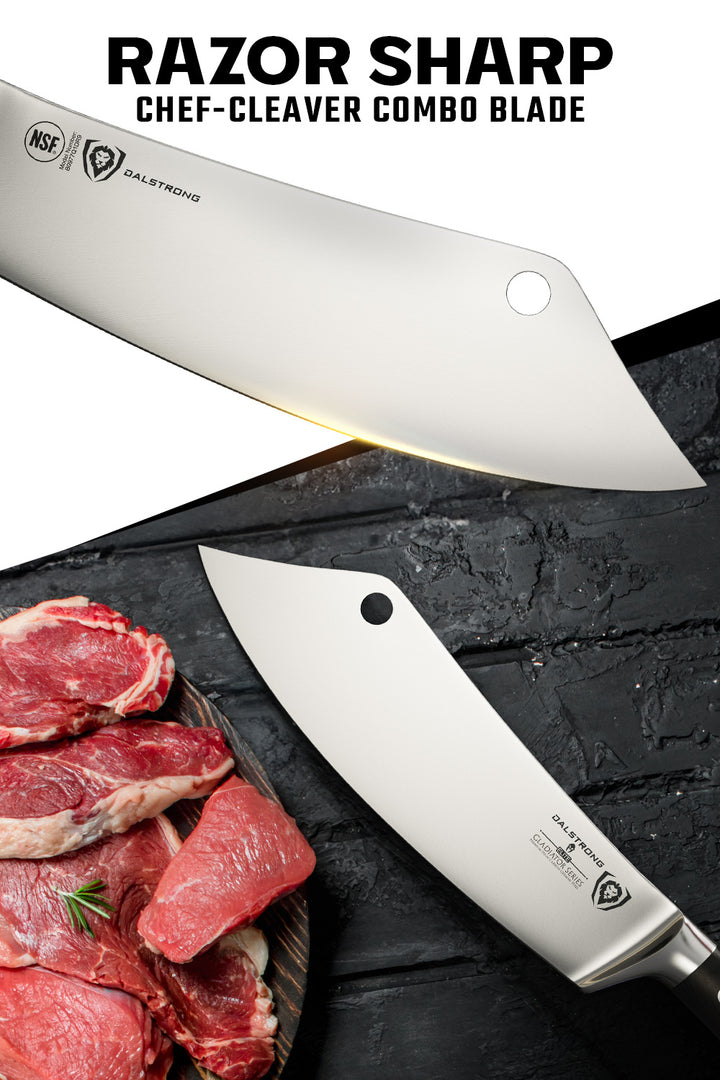 Cleaver Hybrid & Chef's Knife 8" | Crixus | Gladiator Series | Dalstrong ©